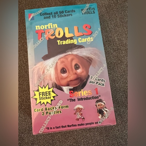 Vintage Toys Vintage 992 Never Opened Box Of Norfin Trolls Trading